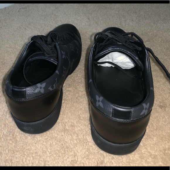 LouisVuitton 2017/18 black monogram sneaker Size8 - Picture 4 of 6